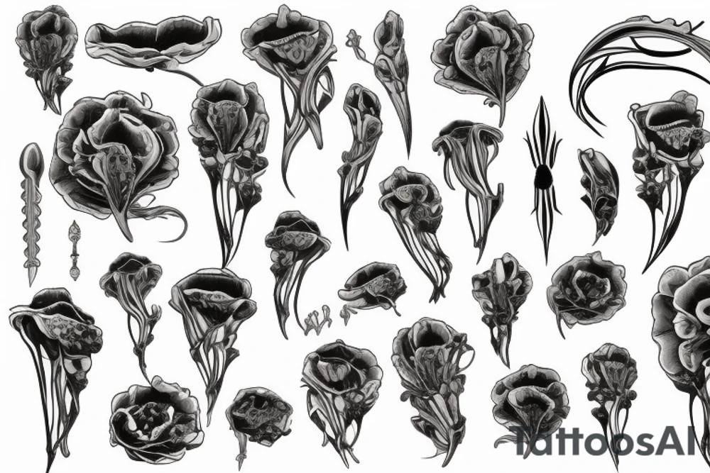 Poppy flower tattoo idea