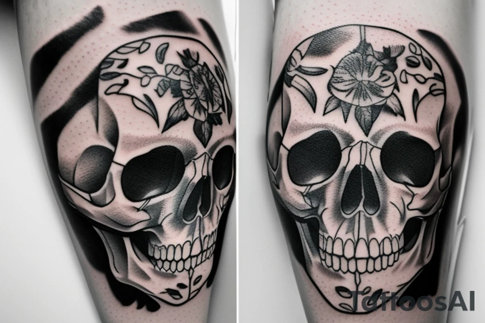 Memento Mori with a skull tattoo idea