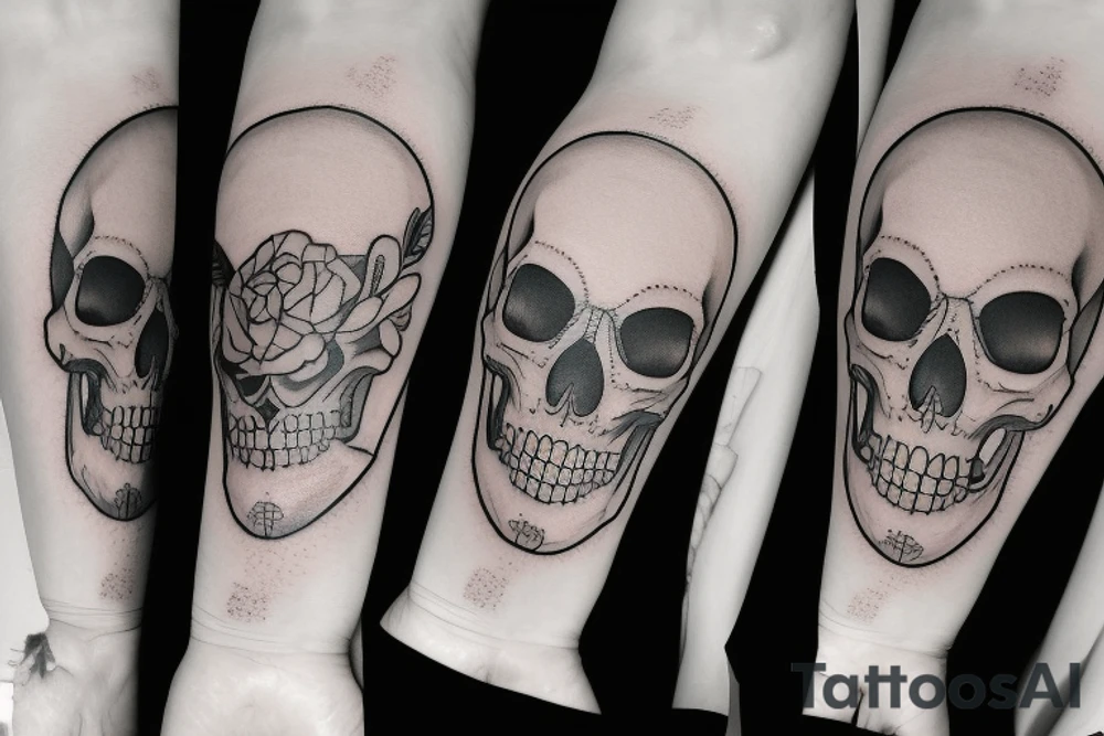 Memento Mori with a skull tattoo idea
