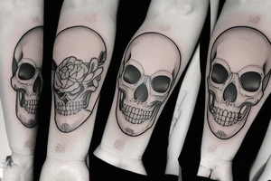 Memento Mori with a skull tattoo idea