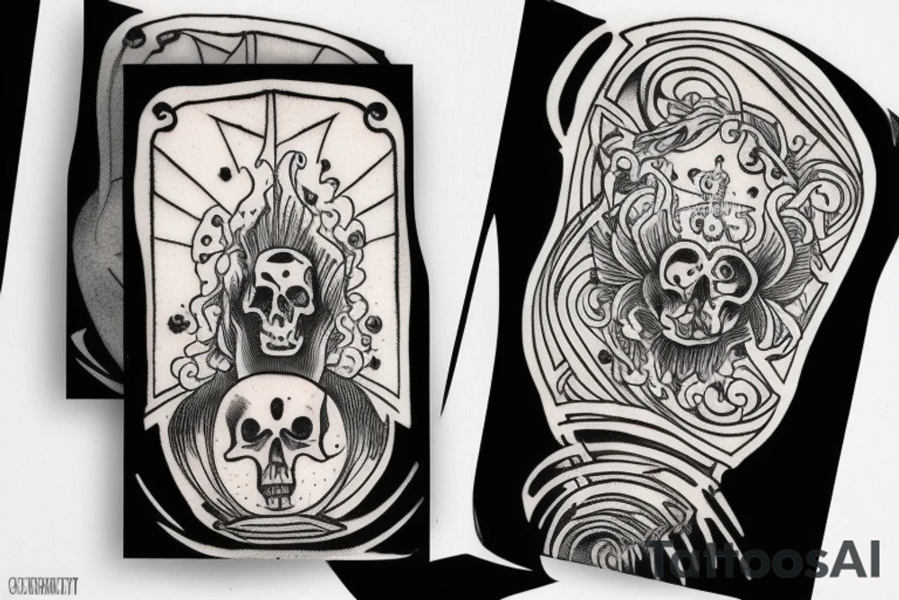 Memento Mori tarot card tattoo idea