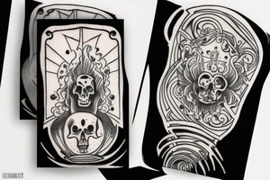 Memento Mori tarot card tattoo idea