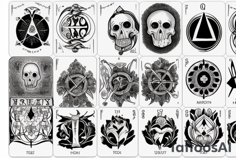 Memento Mori tarot card tattoo idea