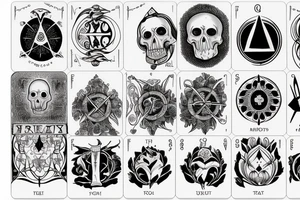 Memento Mori tarot card tattoo idea