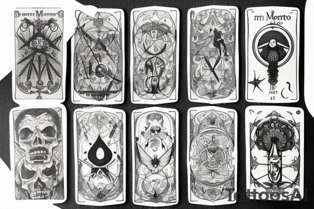 Memento Mori tarot card tattoo idea