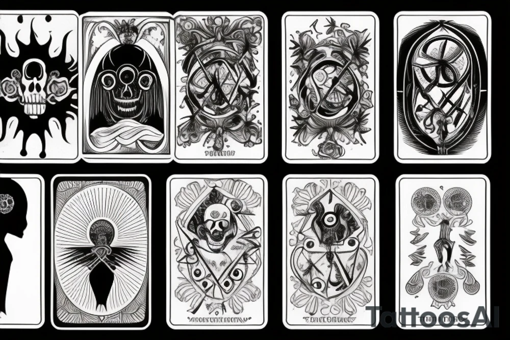 Memento Mori tarot card tattoo idea