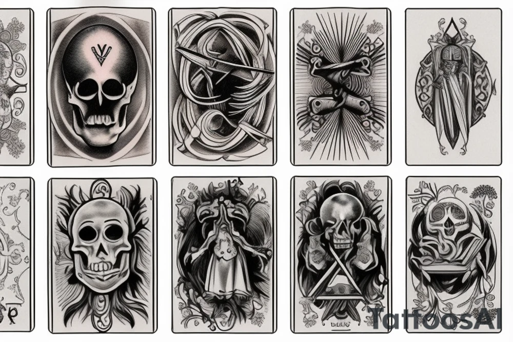 Memento Mori tarot card tattoo idea