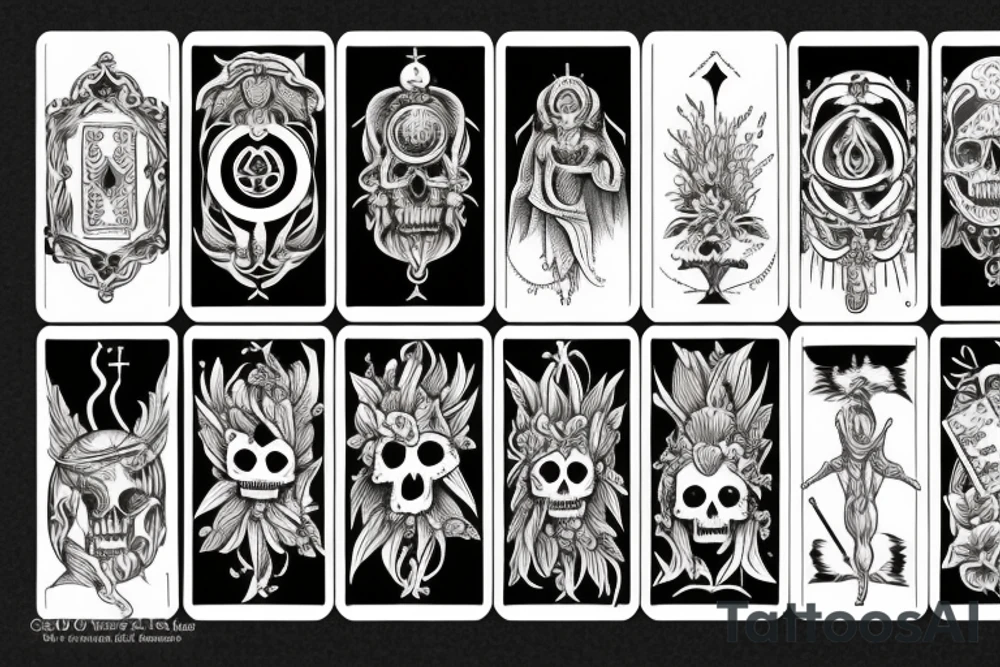 Memento Mori tarot card tattoo idea
