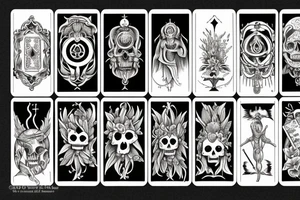 Memento Mori tarot card tattoo idea