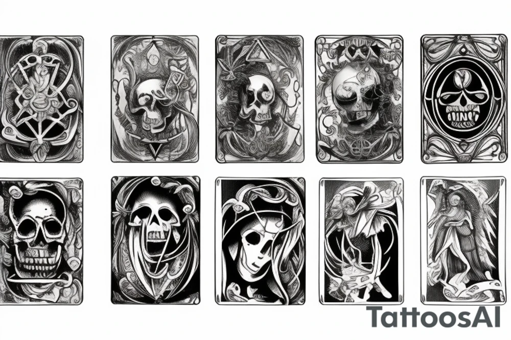 Memento Mori tarot card tattoo idea