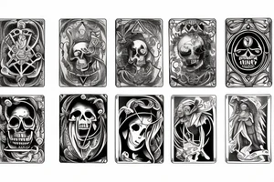 Memento Mori tarot card tattoo idea