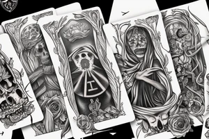Memento Mori tarot card tattoo idea
