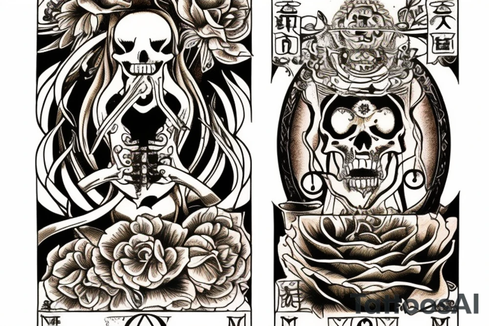 Memento Mori tarot card tattoo idea