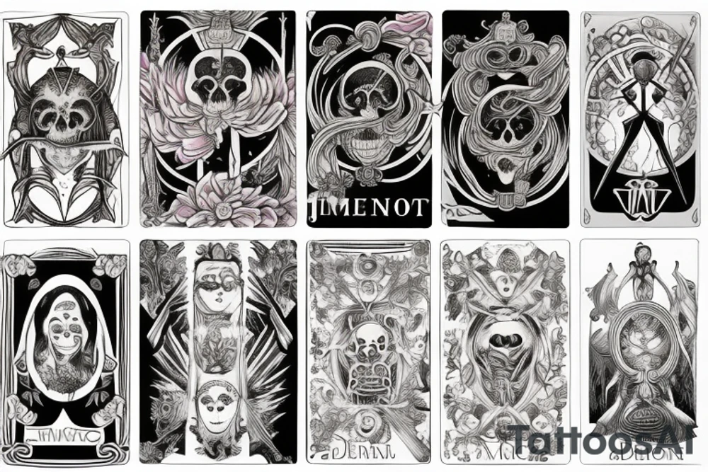 Memento Mori tarot card tattoo idea
