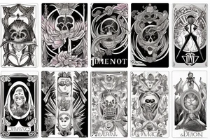 Memento Mori tarot card tattoo idea