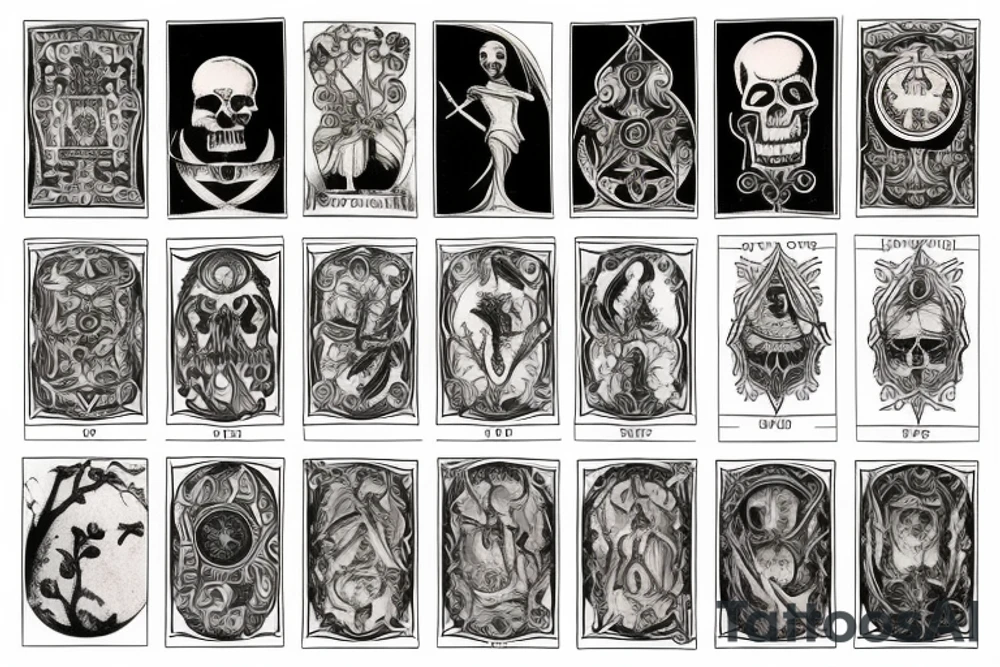 Memento Mori tarot card tattoo idea