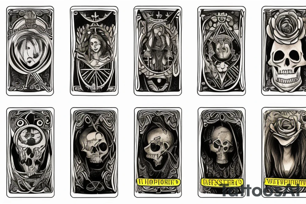 Memento Mori tarot card tattoo idea