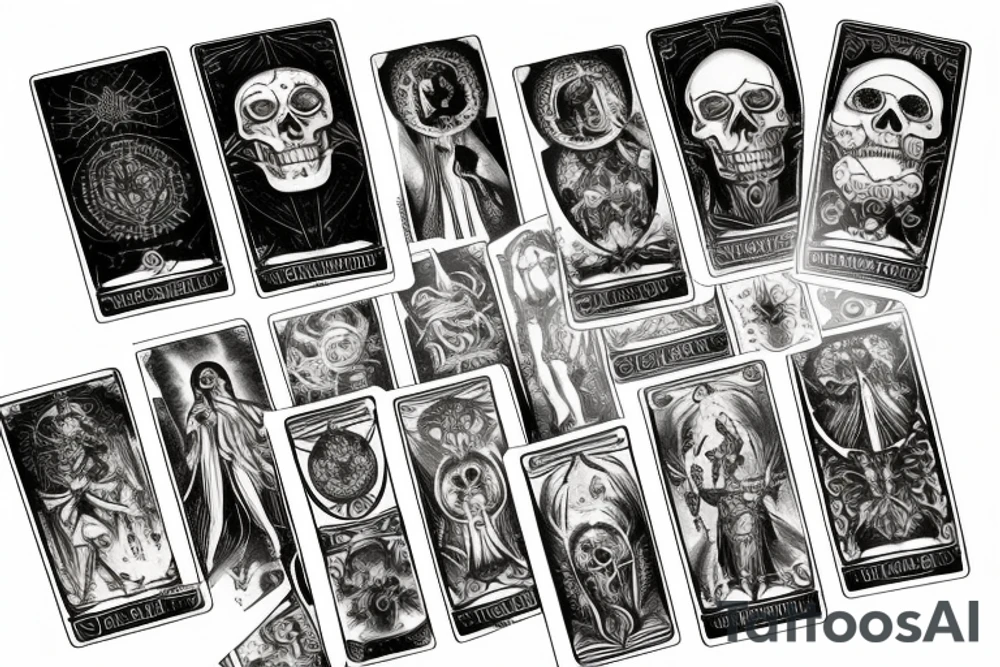 Memento Mori tarot card tattoo idea
