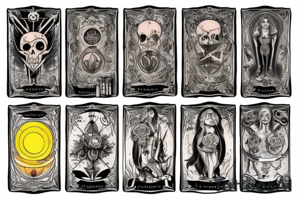 Memento Mori tarot card tattoo idea