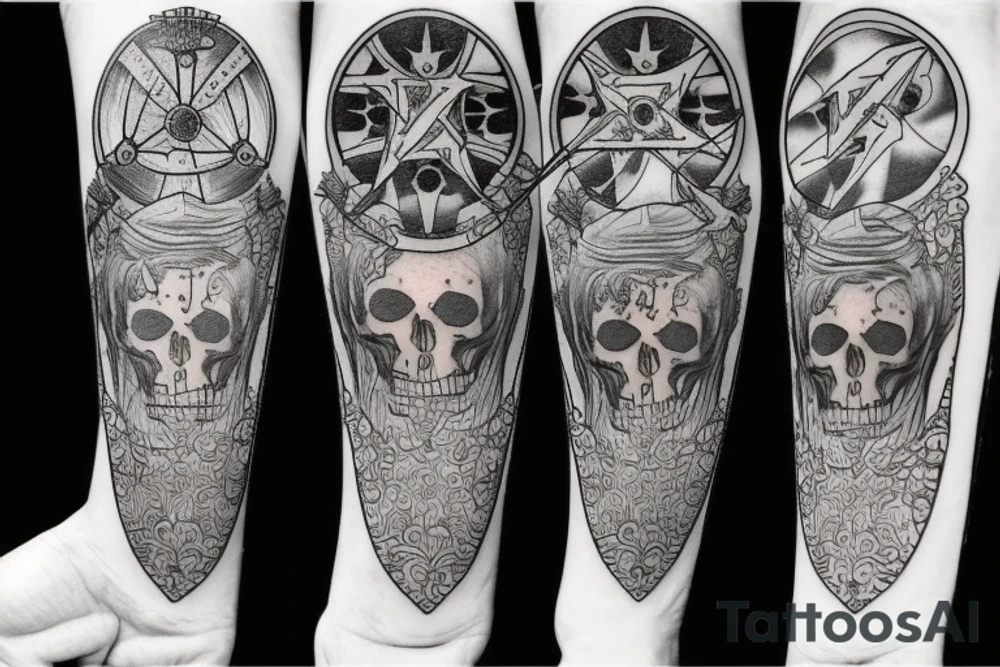 Memento Mori tarot card tattoo idea