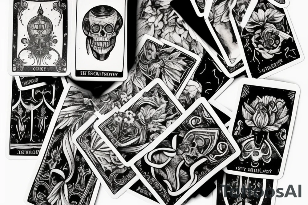 Memento Mori tarot card tattoo idea
