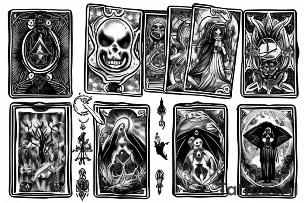 Memento Mori tarot card tattoo idea