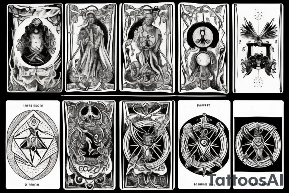 Memento Mori tarot card tattoo idea
