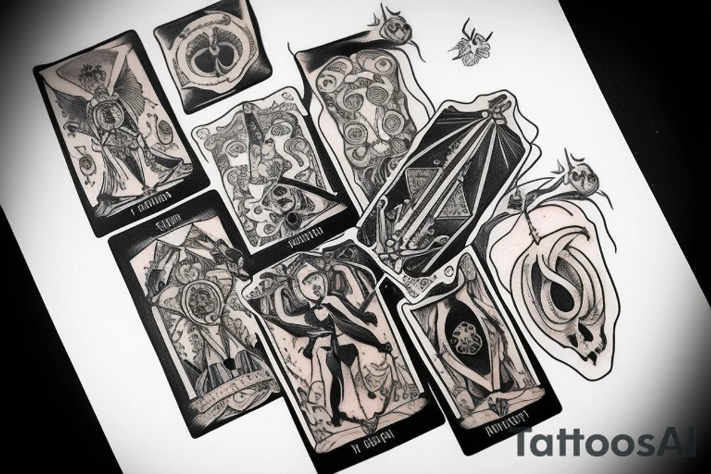 Memento Mori tarot card tattoo idea