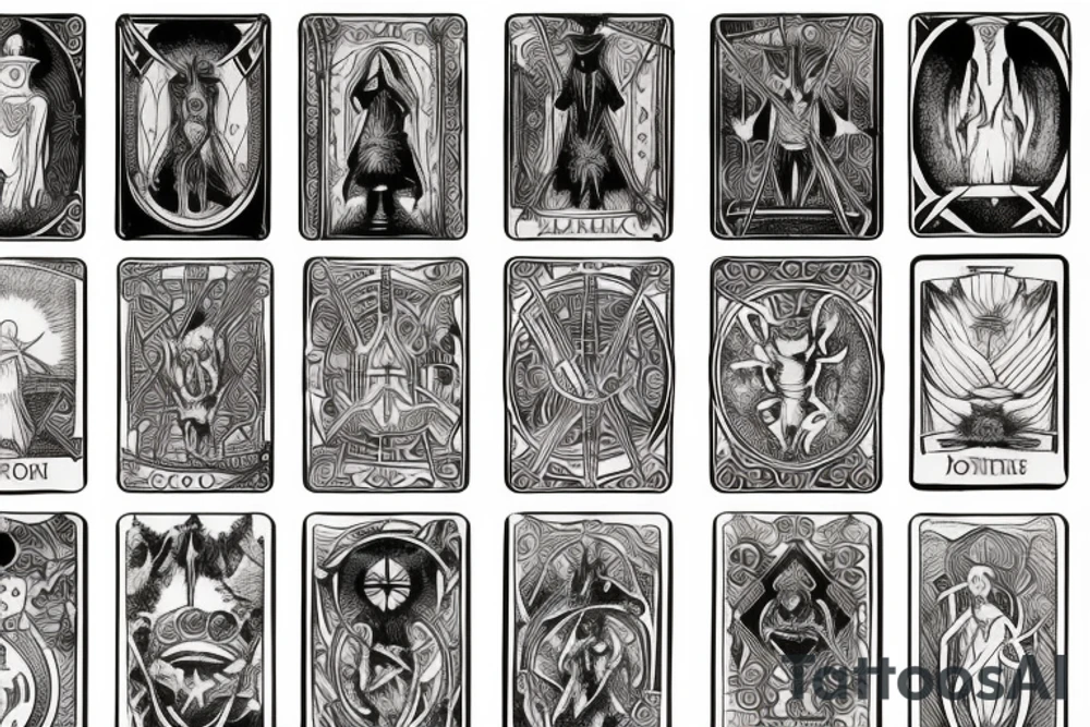TAROT CARD tattoo idea