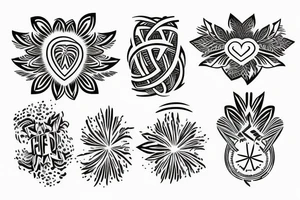 Flash tattoos for festival tattoo idea