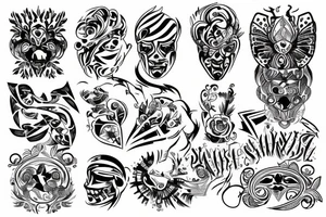 Flash tattoos for festival tattoo idea
