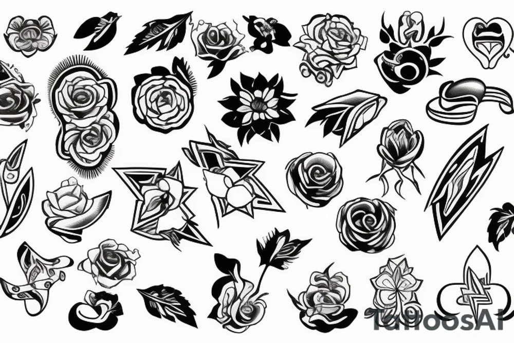 Flash tattoos for festival tattoo idea