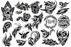 Flash tattoos for festival tattoo idea