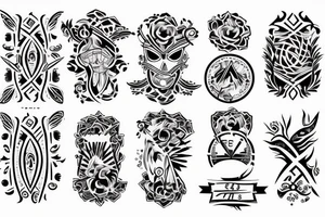 Flash tattoos for festival tattoo idea