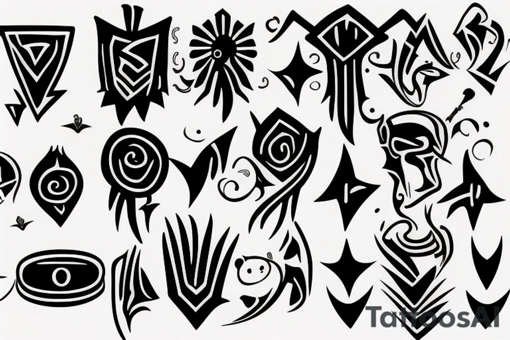 Flash tattoos for festival tattoo idea