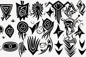 Flash tattoos for festival tattoo idea