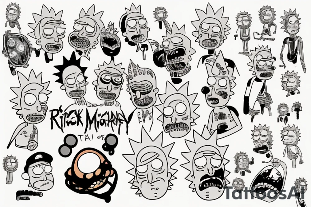 Rick and Morty tattoo idea