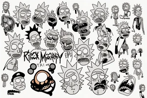 Rick and Morty tattoo idea