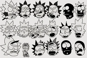 Rick and Morty tattoo idea