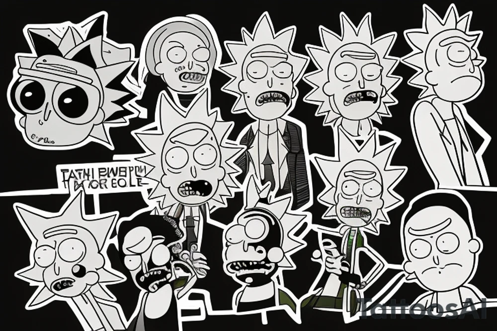 Rick and Morty tattoo idea