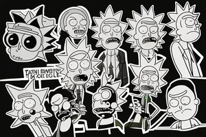 Rick and Morty tattoo idea