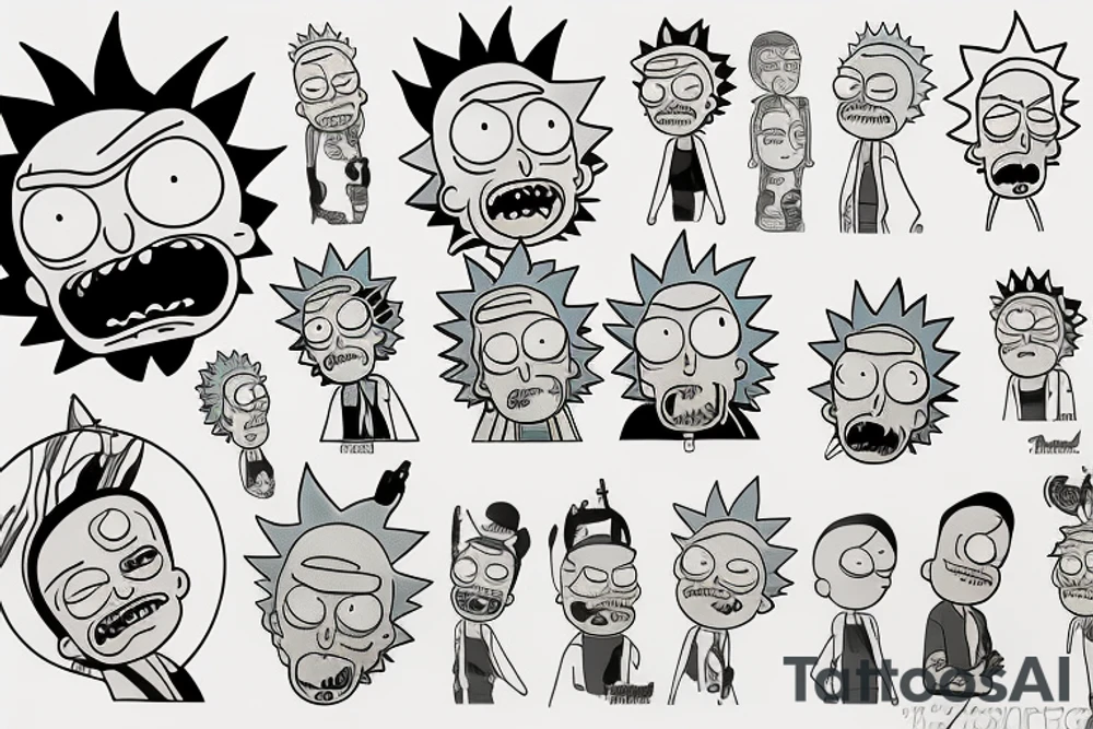 Rick and Morty tattoo idea