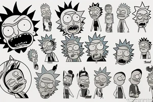 Rick and Morty tattoo idea