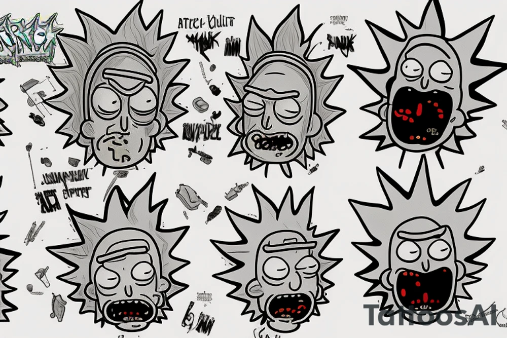 Rick and Morty tattoo idea