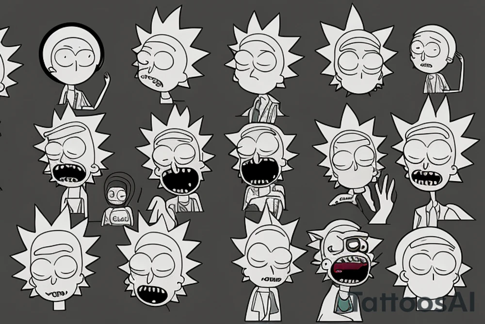Rick and Morty tattoo idea