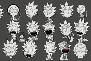 Rick and Morty tattoo idea