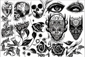 Dark eye tattoo idea