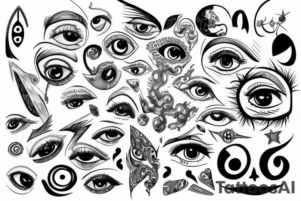 Evel eye tattoo idea
