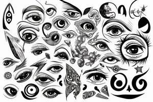 Evel eye tattoo idea