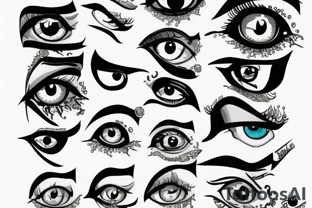 Evel eye tattoo idea